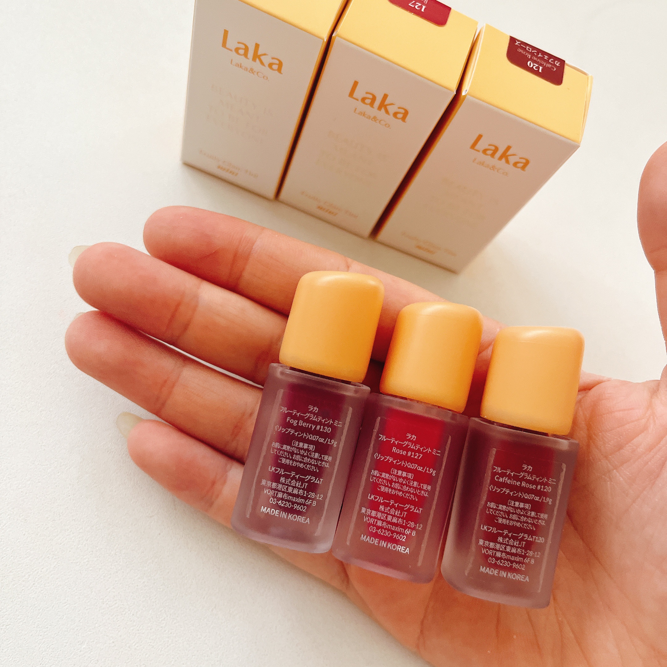 フルーティーグラムティント/Laka/リップティントを使ったクチコミ（2枚目）