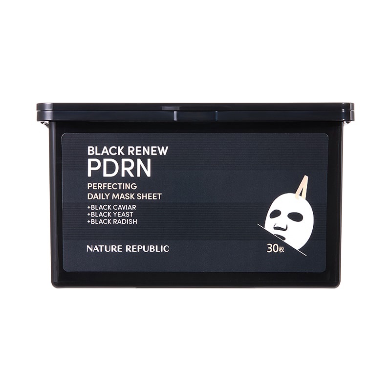 ブラックPDRN デイリーシートマスク/ネイチャーリパブリック/シートマスク・パックを使ったクチコミ（3枚目）