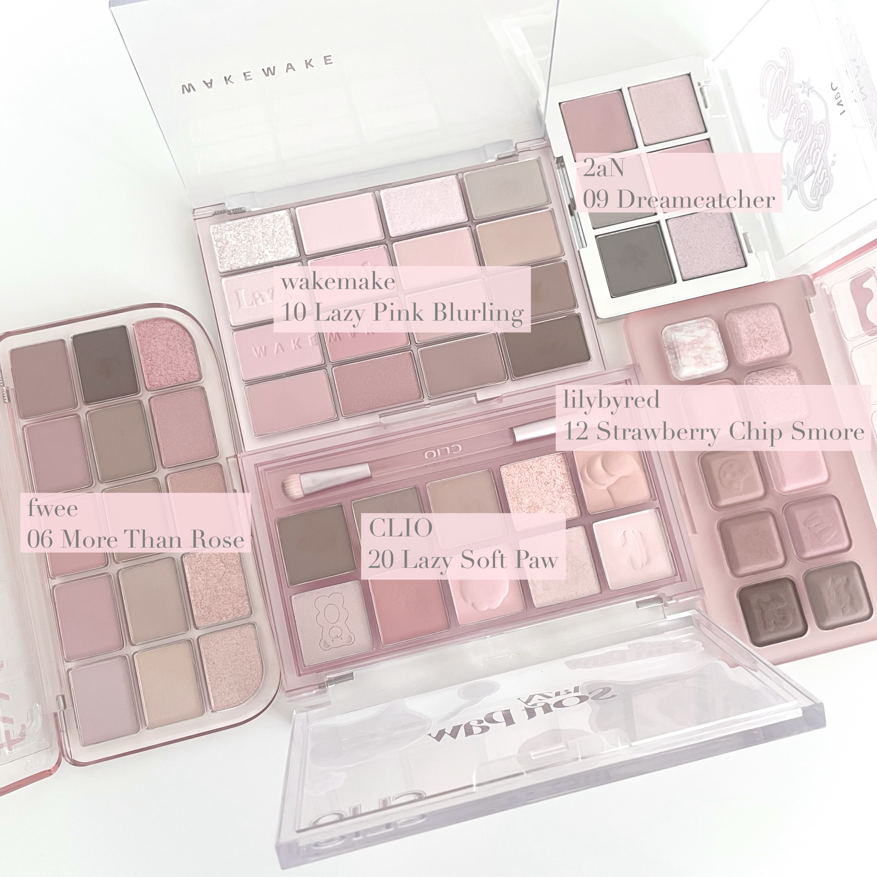 フィー モアムードアイパレット 06 モアザンローズ/fwee/アイシャドウパレットを使ったクチコミ（2枚目）