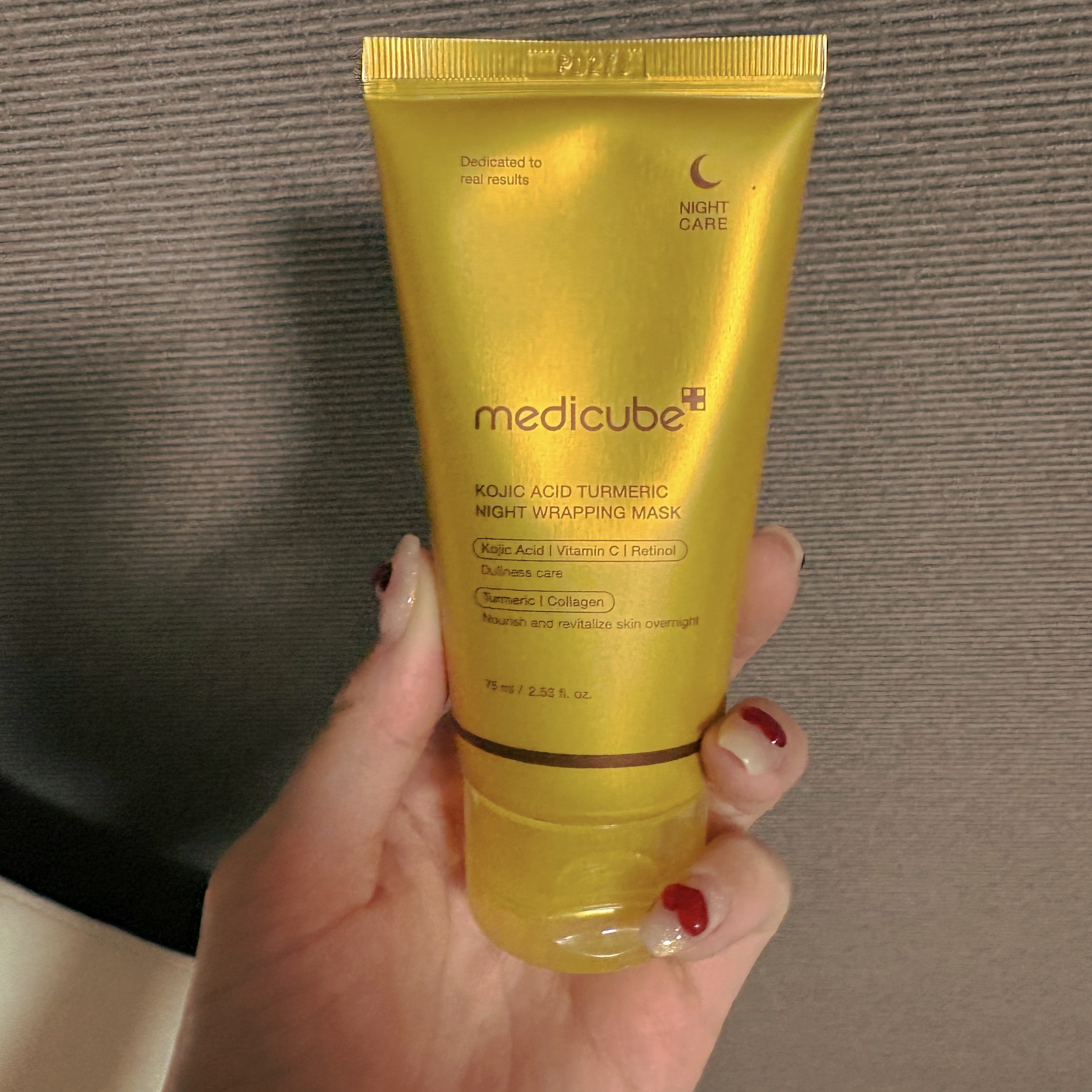 コウジ酸ターメリックナイトラッピングマスク/MEDICUBE/洗い流すパック・マスクを使ったクチコミ（1枚目）