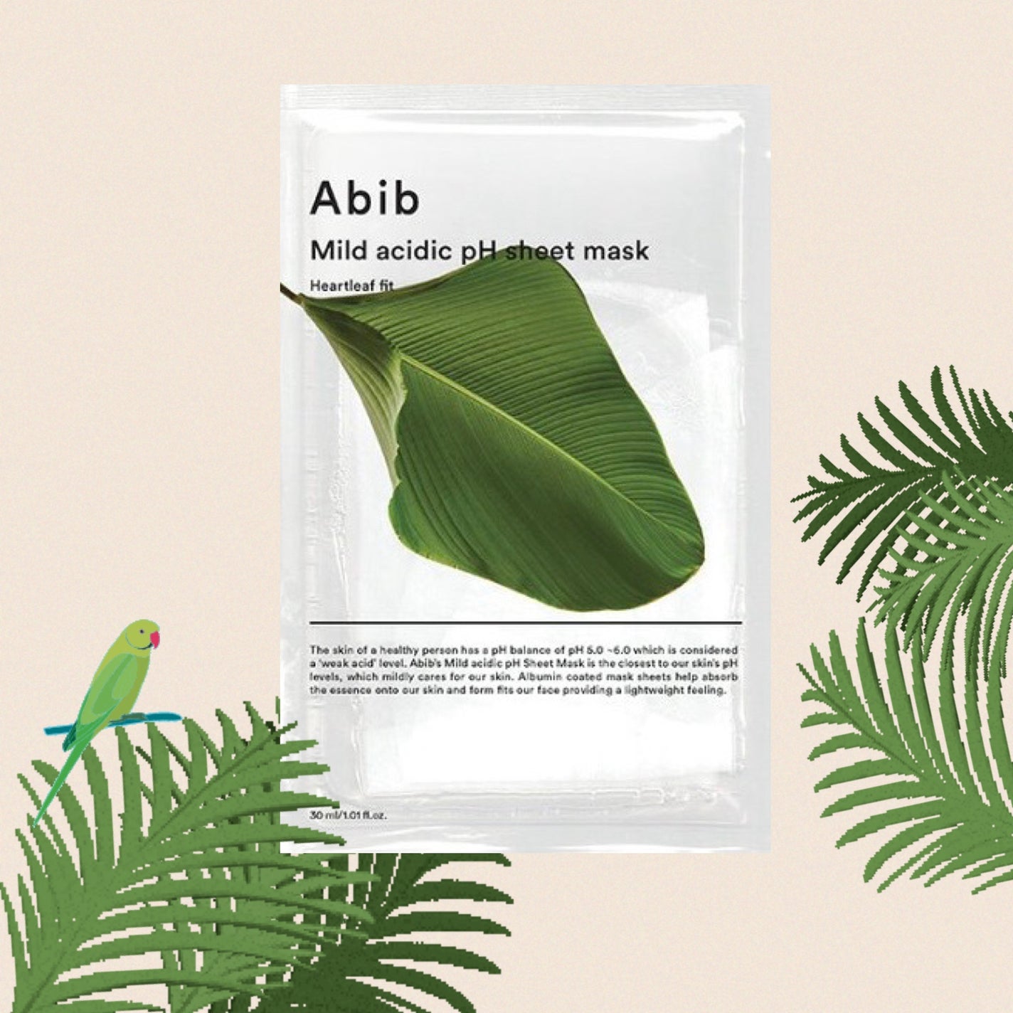 弱酸性pHシートマスク ドクダミフィット/Abib /シートマスク・パックを使ったクチコミ(1枚目)