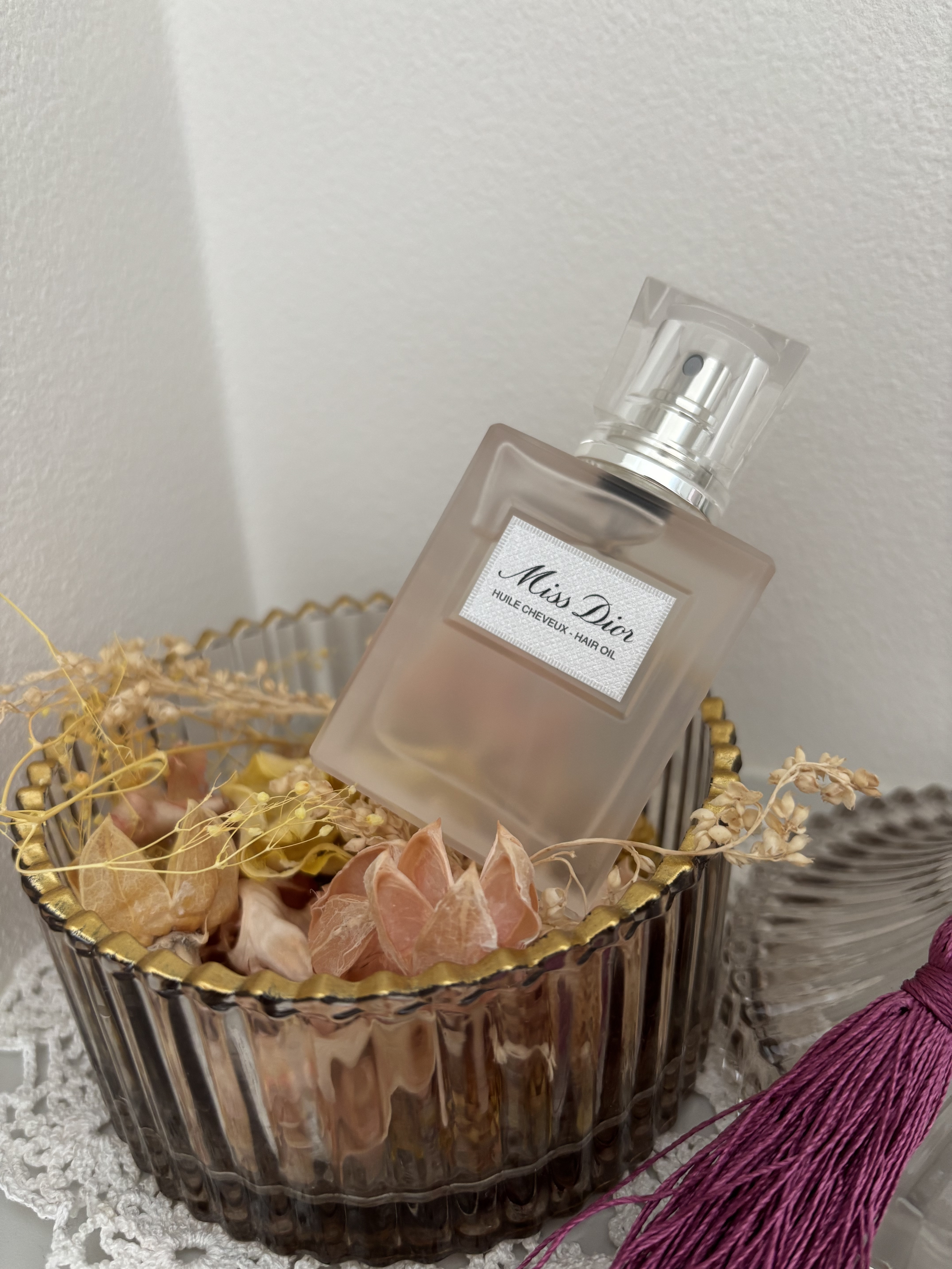 試してみた】Dior ミス ディオール ヘア オイルの効果・髪質別の