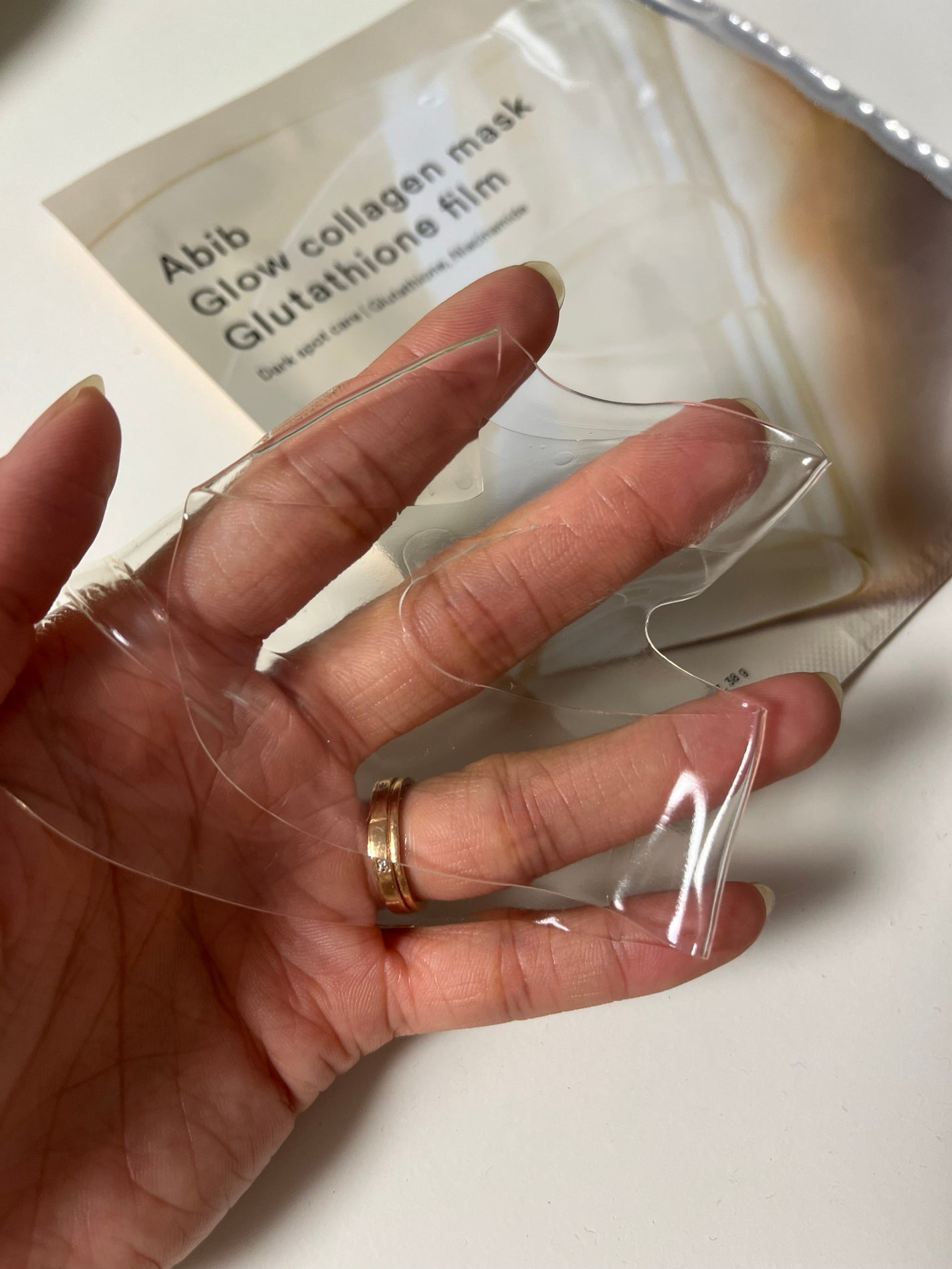 グルタチオンフィルムコラーゲンマスク/Abib /シートマスク・パックを使ったクチコミ(2枚目)