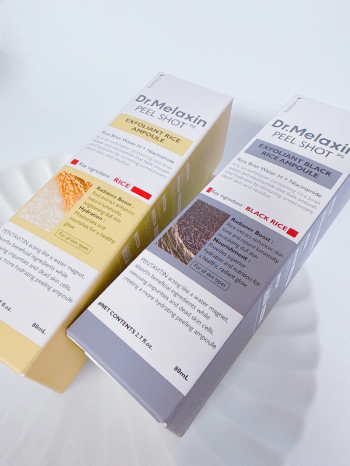 白米ピールショットゴマージュアンプル/Dr.Melaxin/美容液を使ったクチコミ(8枚目)