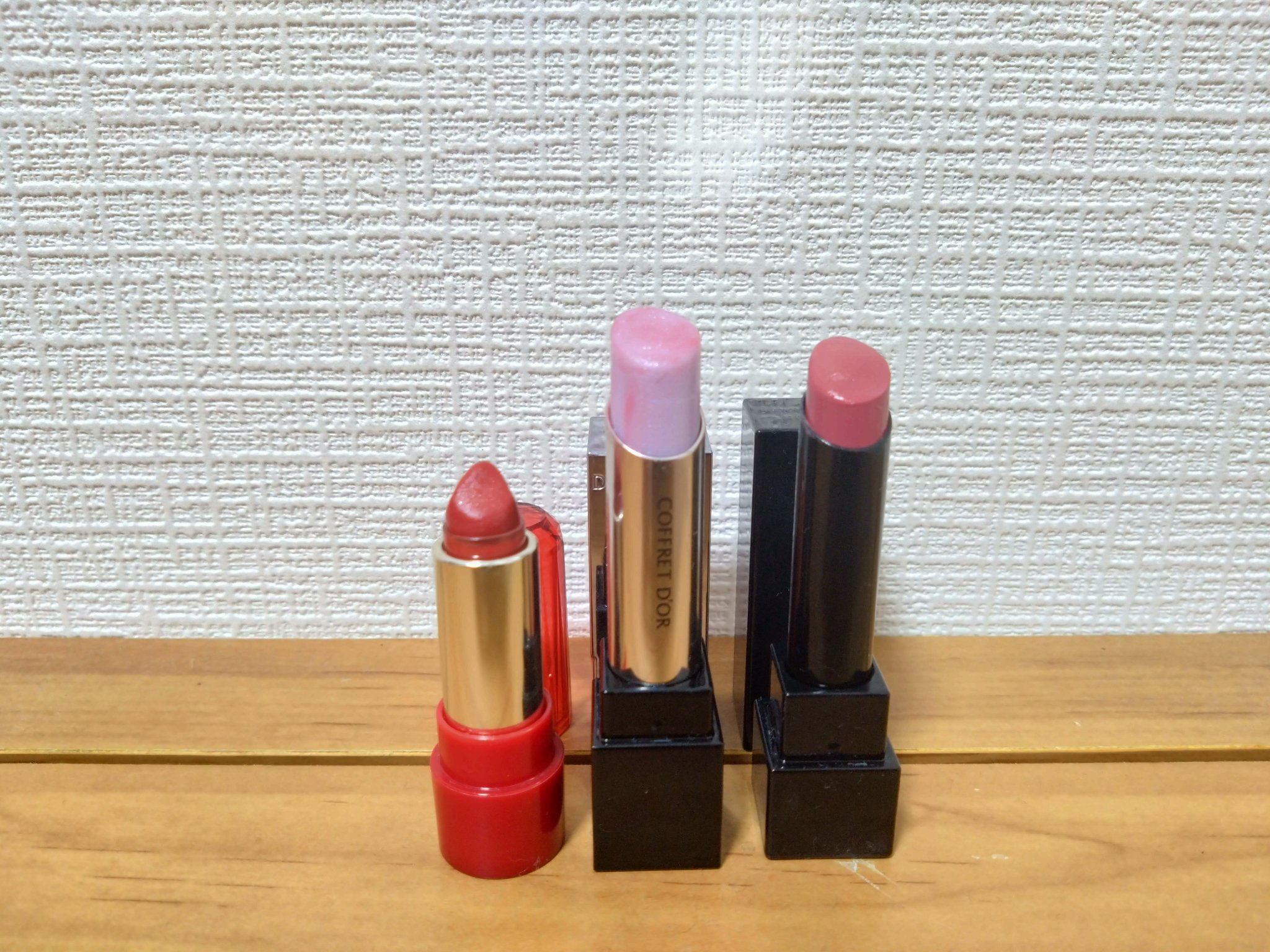 スキンシンクロルージュ PT-01/コフレドール/口紅を使ったクチコミ（1枚目）