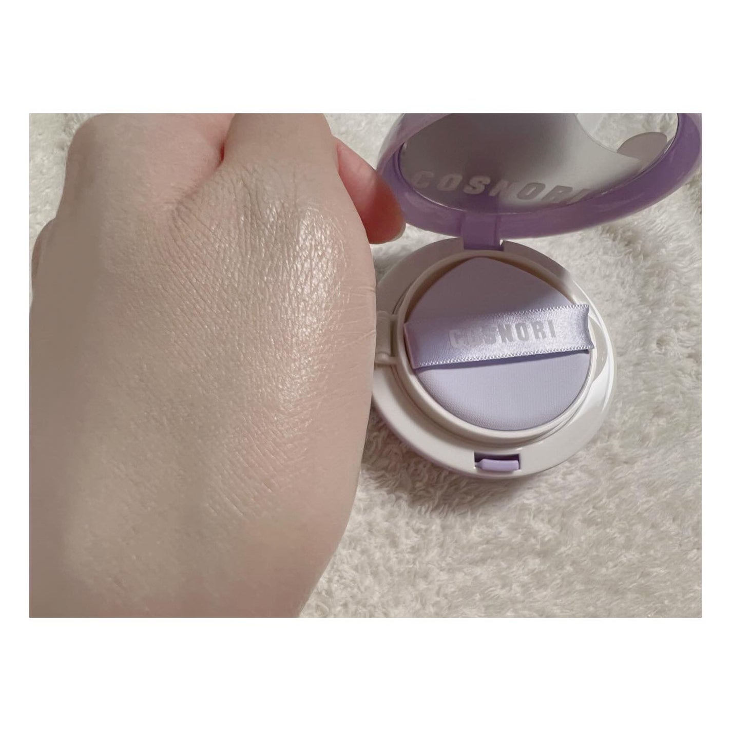 パンテノールバリアクッション/COSNORI/クッションファンデーションを使ったクチコミ(4枚目)