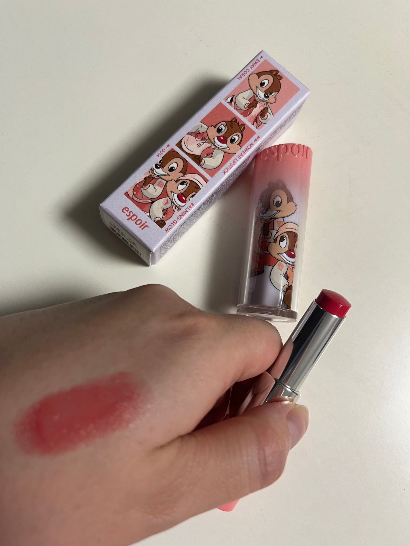 ノーウェアリップスティック バーミンググロー/espoir/口紅を使ったクチコミ(2枚目)