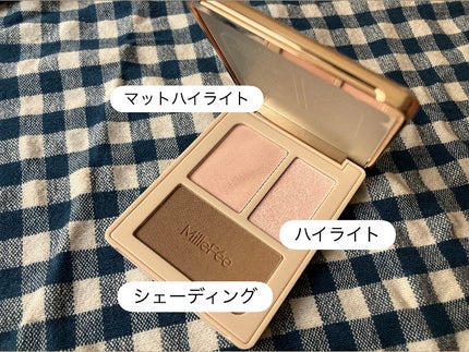 チート顔コントゥアパレット 03 ふっくらピンク/MilleFée/パウダーハイライトの画像