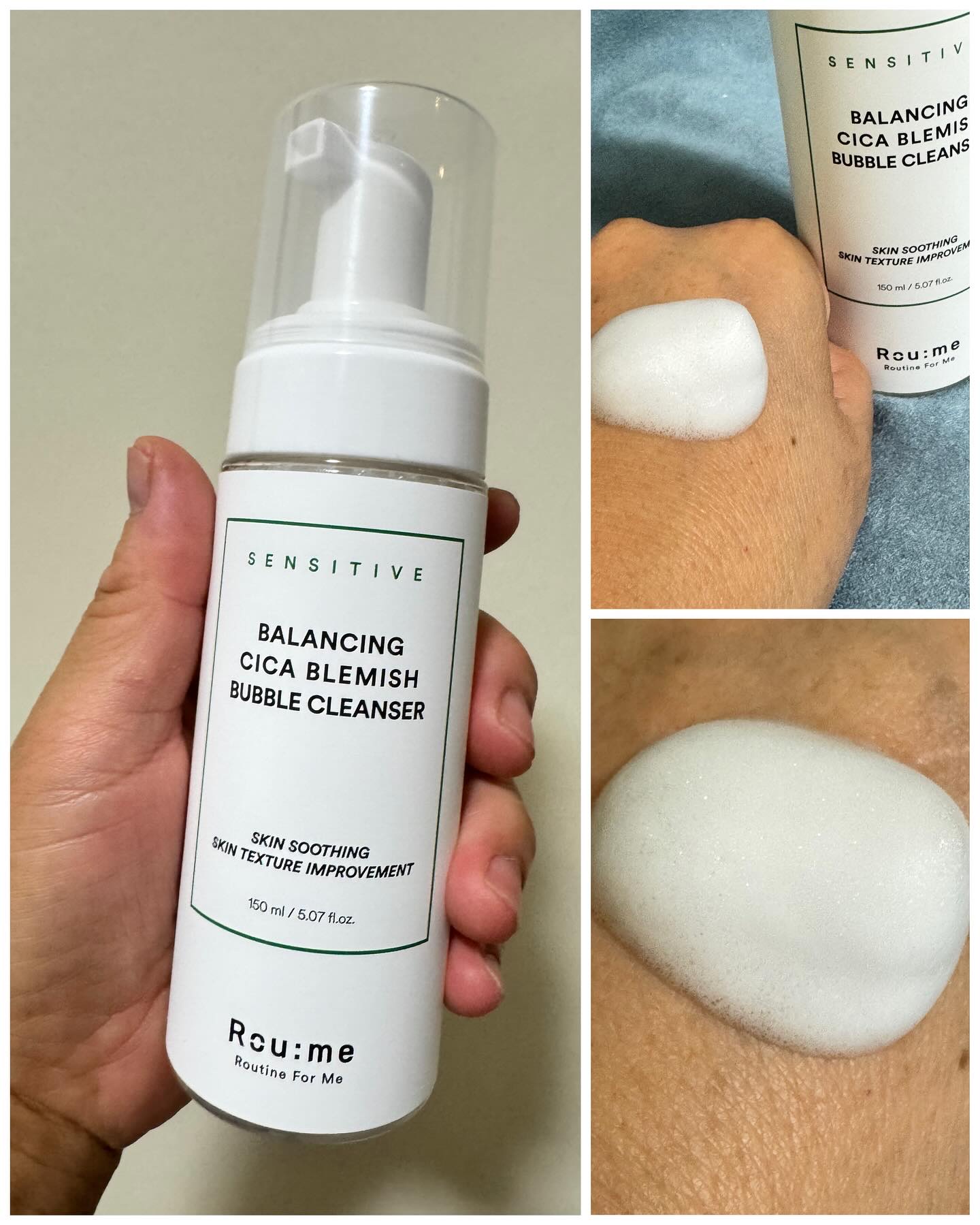 バランシングシカブレミッシュバブルクレンザー/Roume/泡洗顔を使ったクチコミ（2枚目）