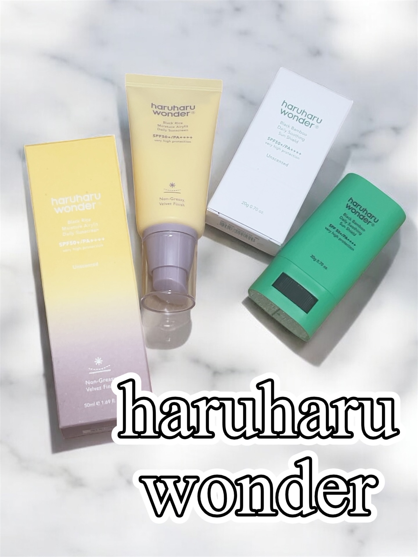 ブラックバンブーデイリー スージングサンシールド 20g SPF 50+/PA++++/haruharu wonder/日焼け止めスティックを使ったクチコミ（1枚目）