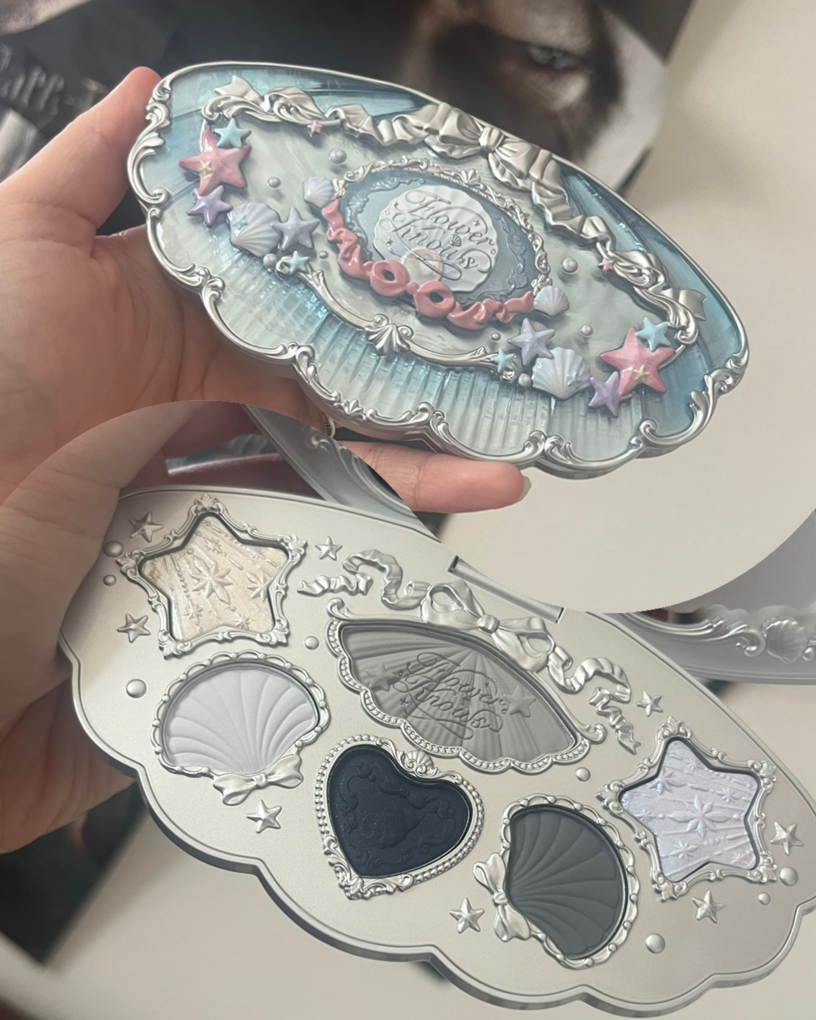 シェルズジュエルコレクション 6色アイシャドウパレット/FlowerKnows/アイシャドウパレットを使ったクチコミ（1枚目）