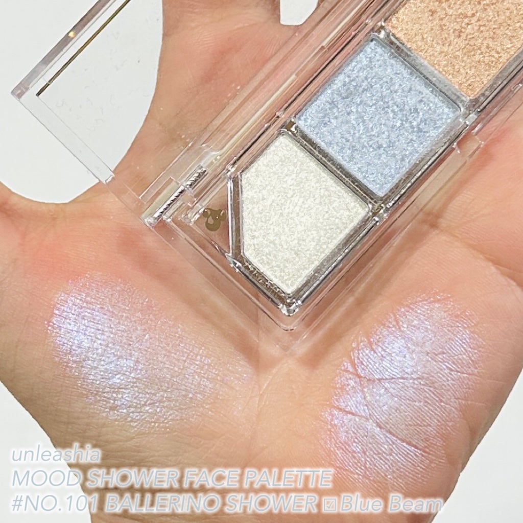 Mood Shower Face Palette/unleashia/パウダーハイライトを使ったクチコミ(2枚目)