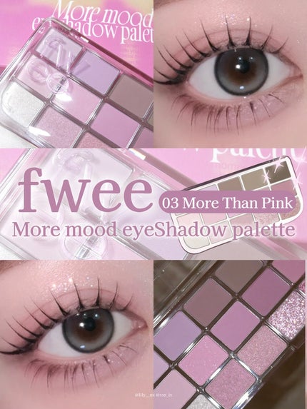 fwee フィー モアムードアイパレットのクチコミ「.
.
.
fwee 
More mood eyeShadow palette
◾︎ 03 .....」(1枚目)