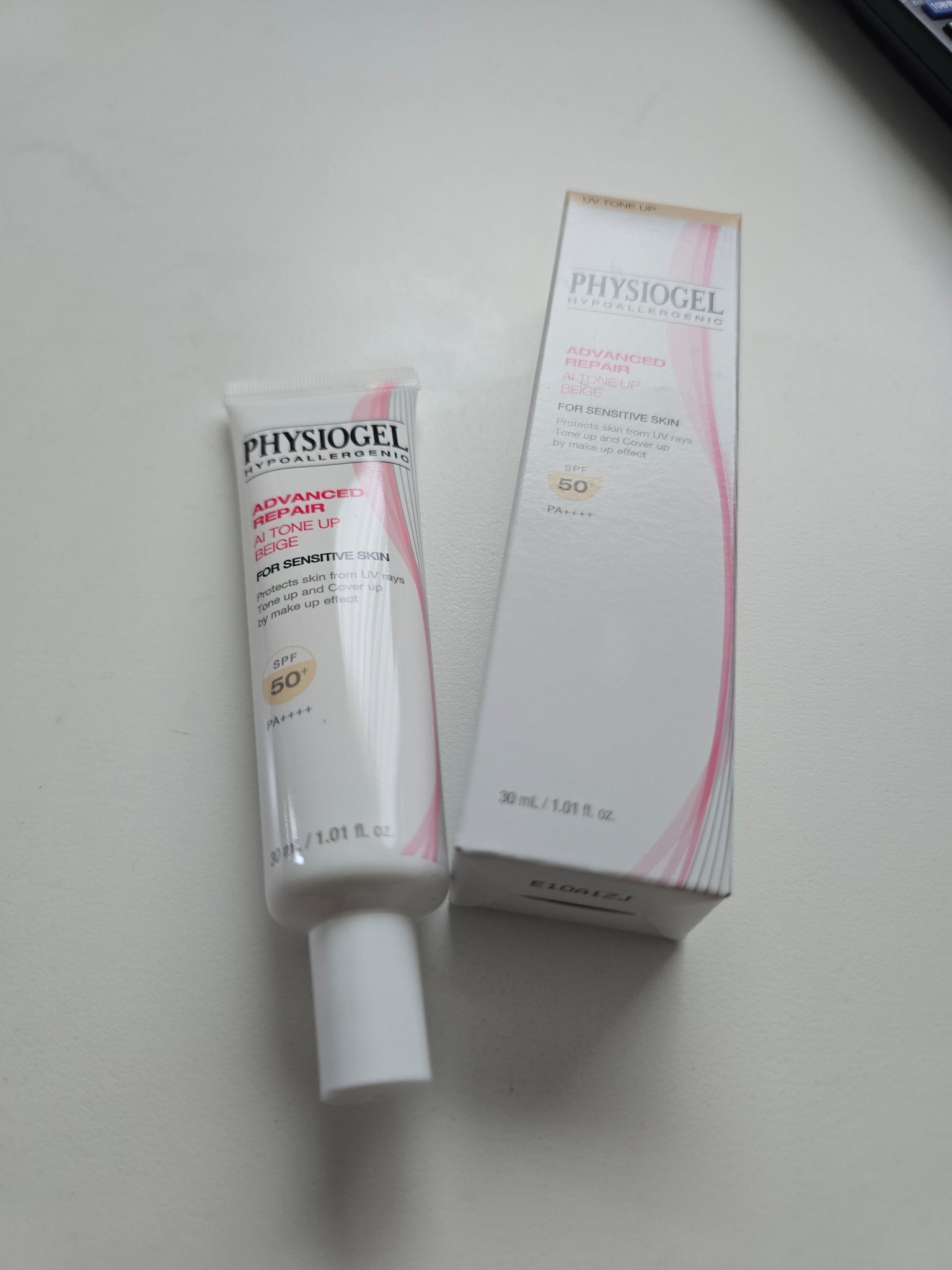 アドバンスドリペア　ＡＩトーンアップ　ベージュ/PHYSIOGEL/日焼け止めクリームを使ったクチコミ（1枚目）