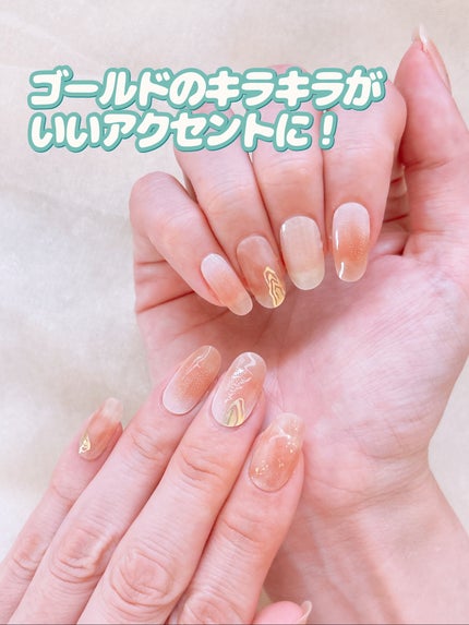 セミハードジェルネイルシール/and us/ネイルシールを使ったクチコミ(5枚目)