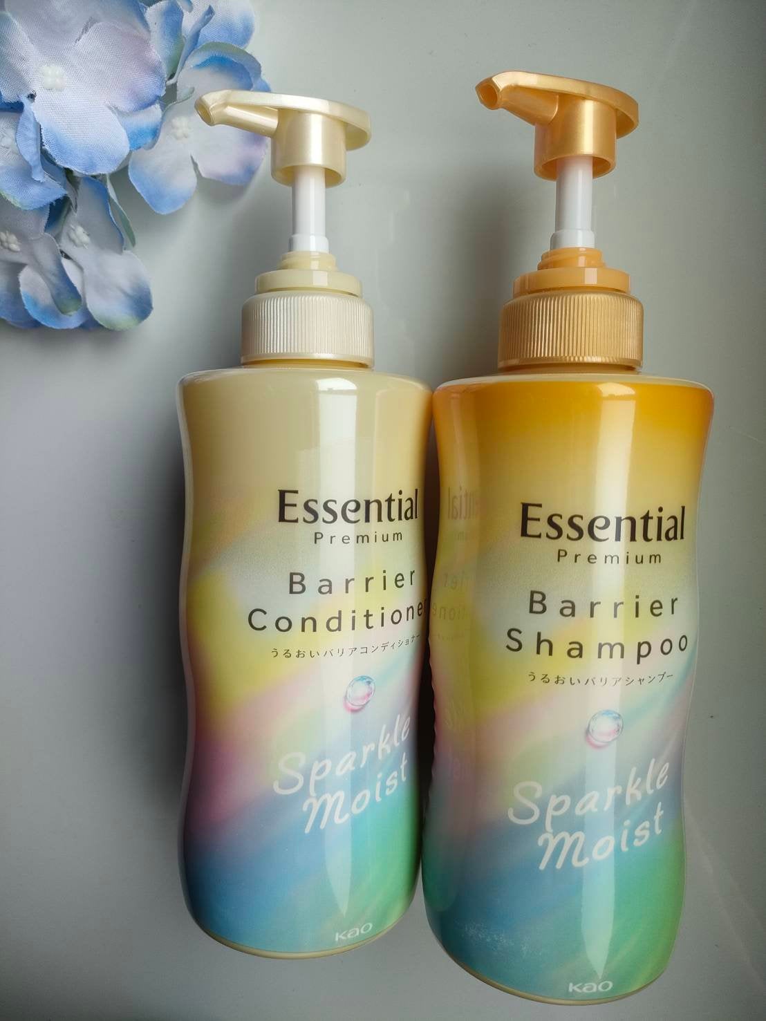 エッセンシャルプレミアム バリアシャンプー・コンディショナー スパークルモイスト/エッセンシャル/市販シャンプーを使ったクチコミ(1枚目)