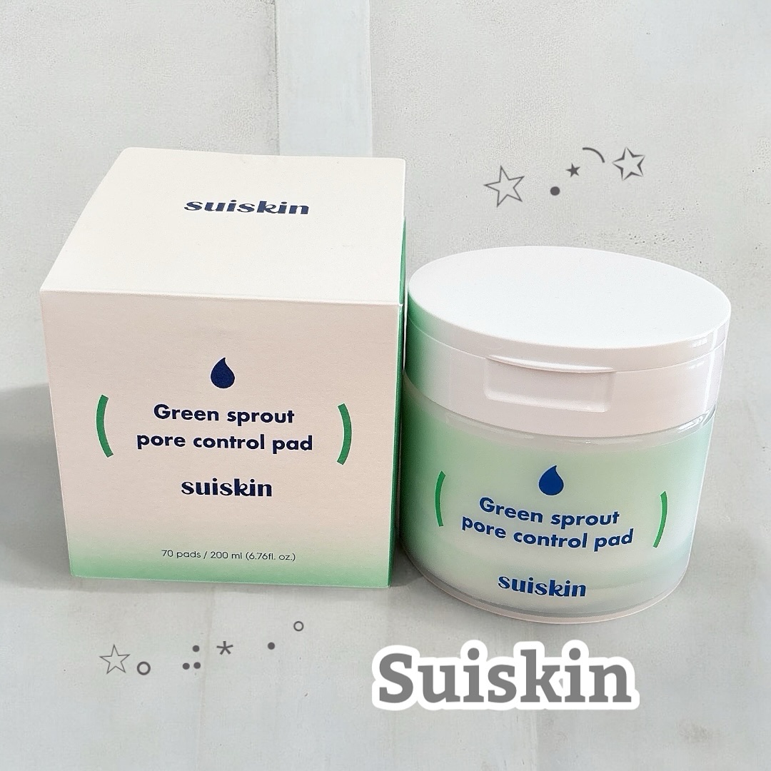 若芽ポアコントロール部分パック/suiskin/トナーパッドを使ったクチコミ（1枚目）