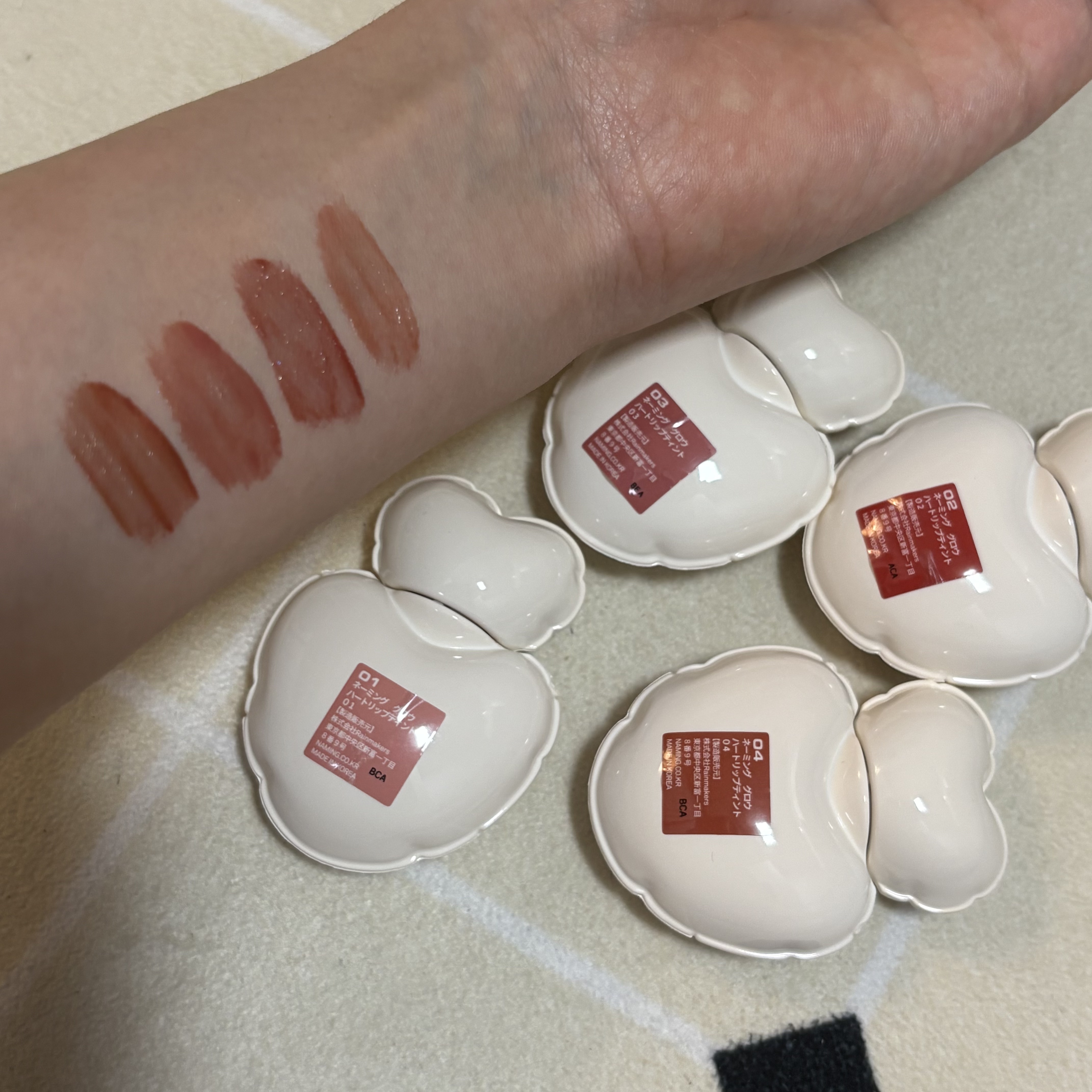 ネーミング グロウ ハートリップティント/NAMING./リップティントを使ったクチコミ（1枚目）