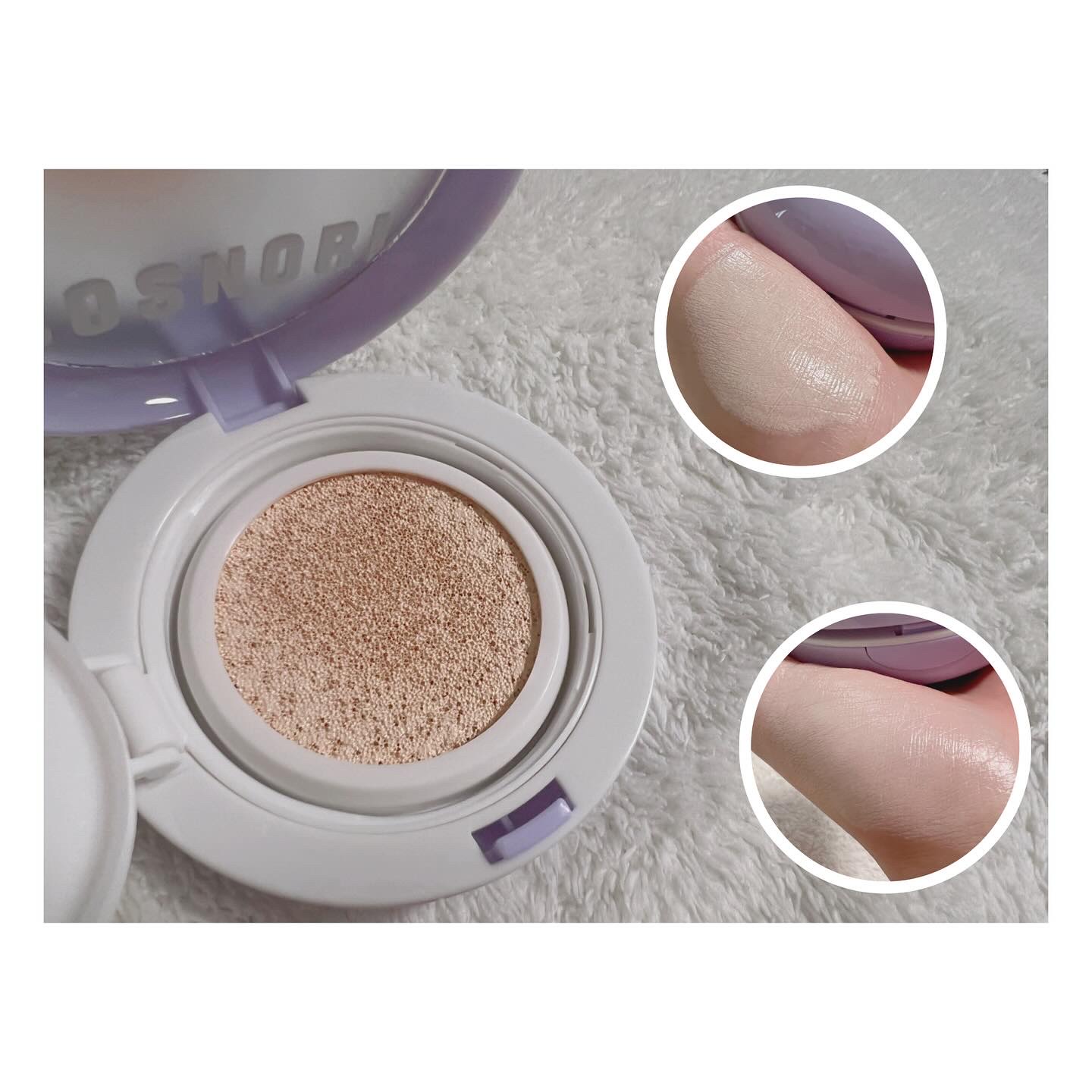 パンテノールバリアクッション/COSNORI/クッションファンデーションを使ったクチコミ（3枚目）