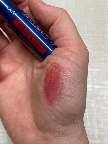 ニベア リッチケア&カラーリップ チェリーブラウン/ニベア/リップクリームの画像