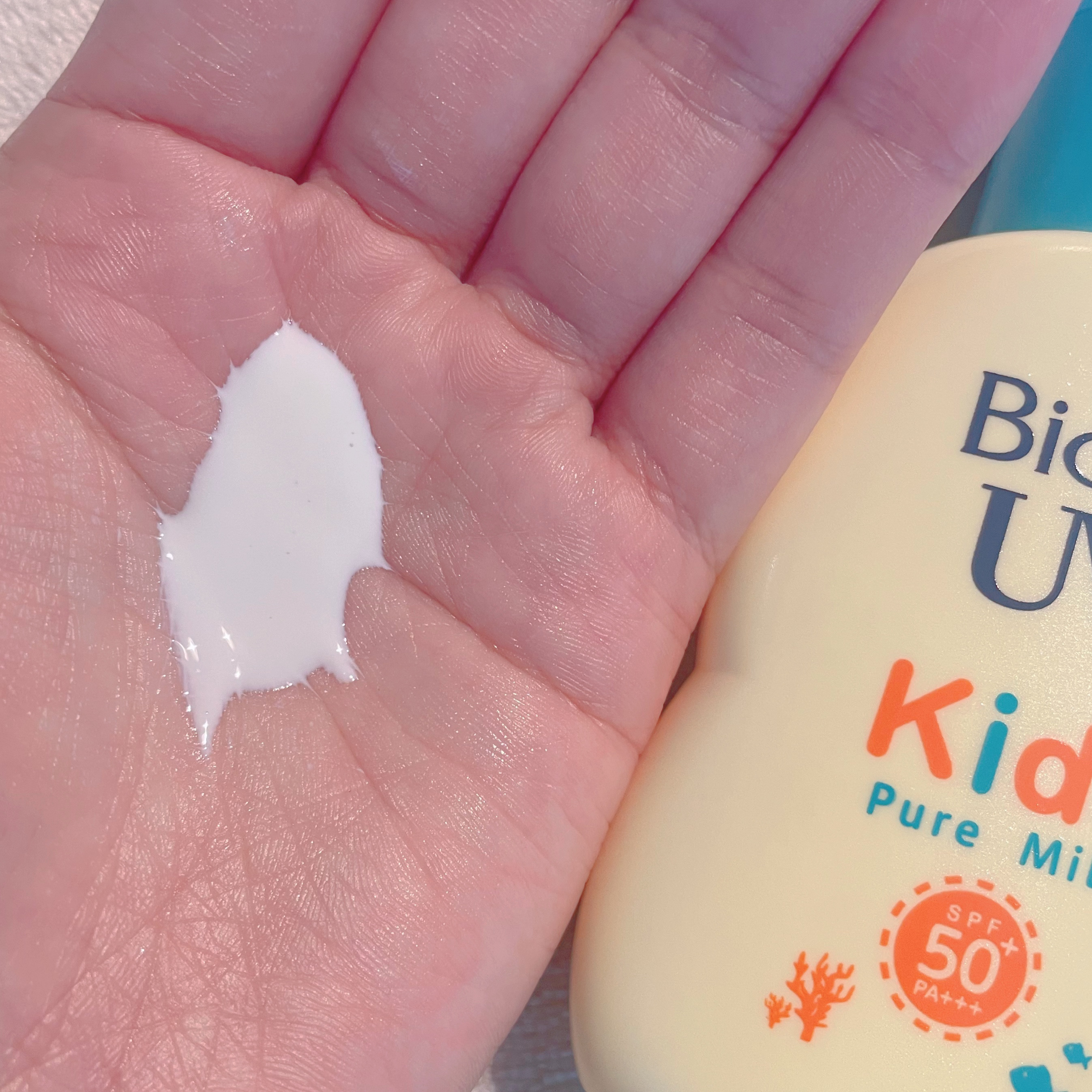 ビオレUV キッズピュアミルク/ビオレ/日焼け止めミルクを使ったクチコミ（2枚目）