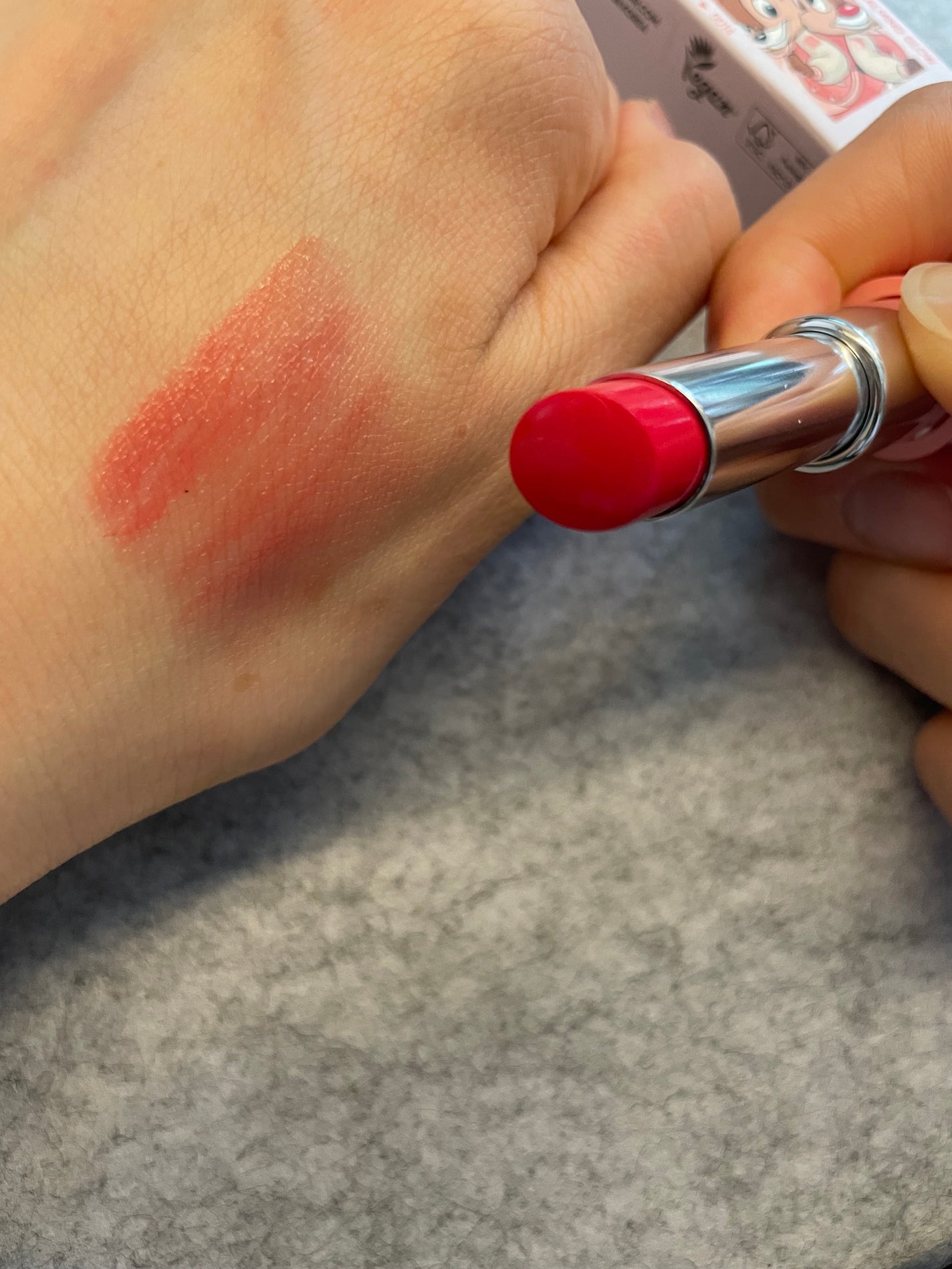 ノーウェアリップスティック バーミンググロー/espoir/口紅を使ったクチコミ(4枚目)