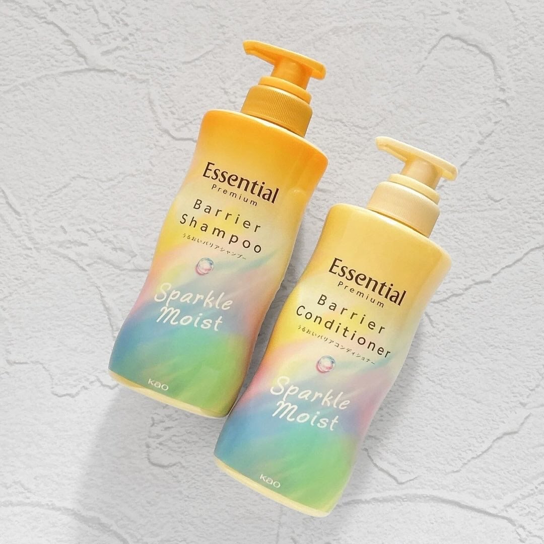 エッセンシャルプレミアム バリアシャンプー・コンディショナー スパークルモイスト/エッセンシャル/市販シャンプーを使ったクチコミ(5枚目)