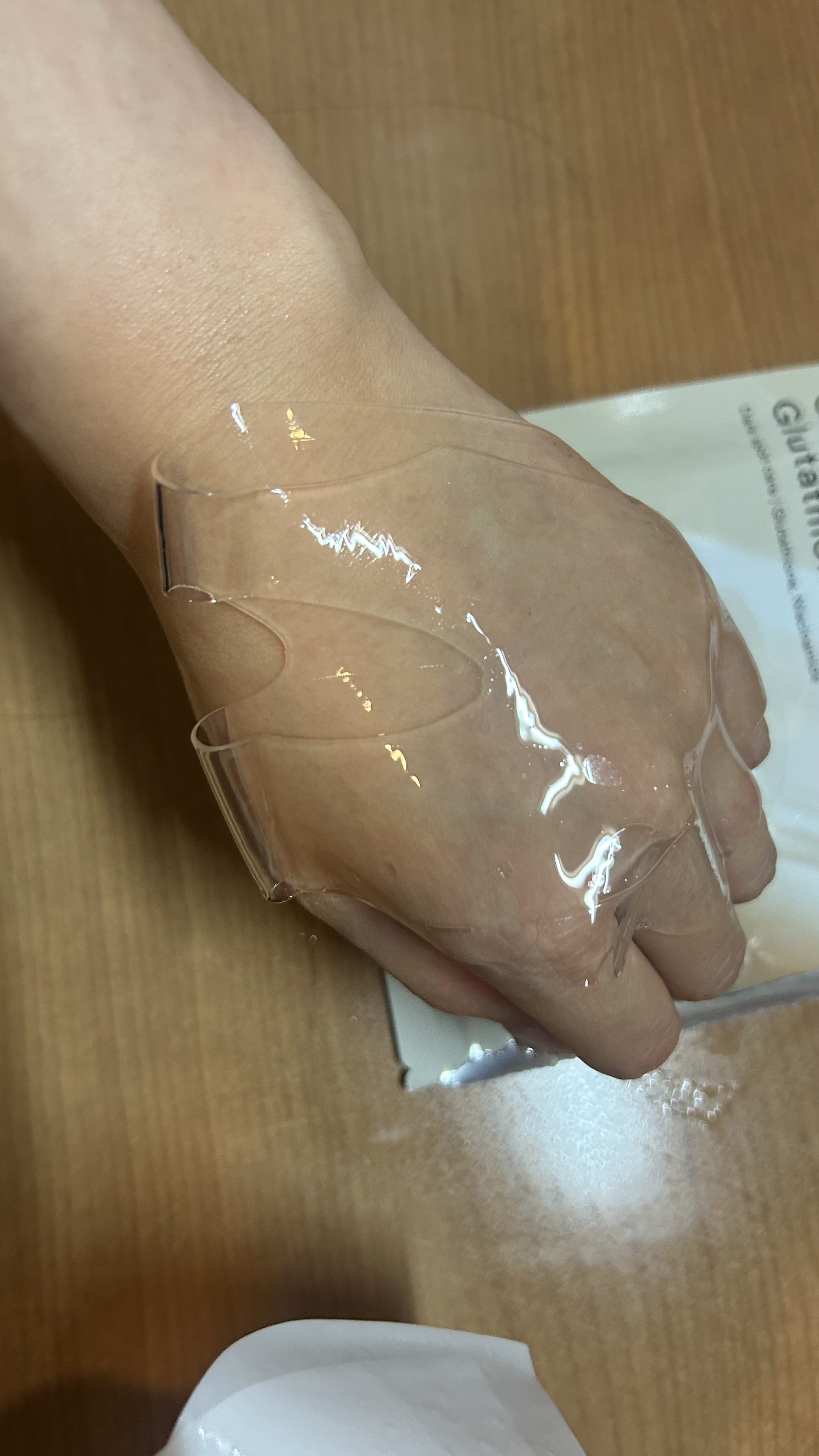 グルタチオンフィルムコラーゲンマスク/Abib /シートマスク・パックを使ったクチコミ（2枚目）