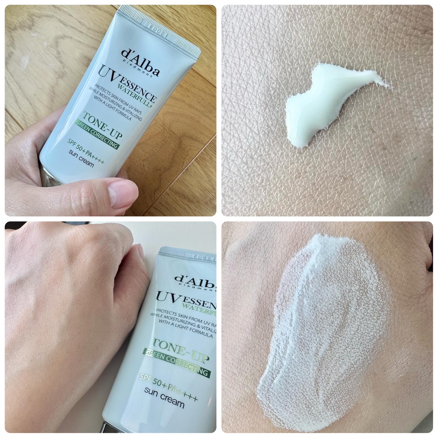 クリーンティーツリーリポソームトーンアップサンクリーム（グリーン）/ダルバ/日焼け止めクリームを使ったクチコミ（3枚目）