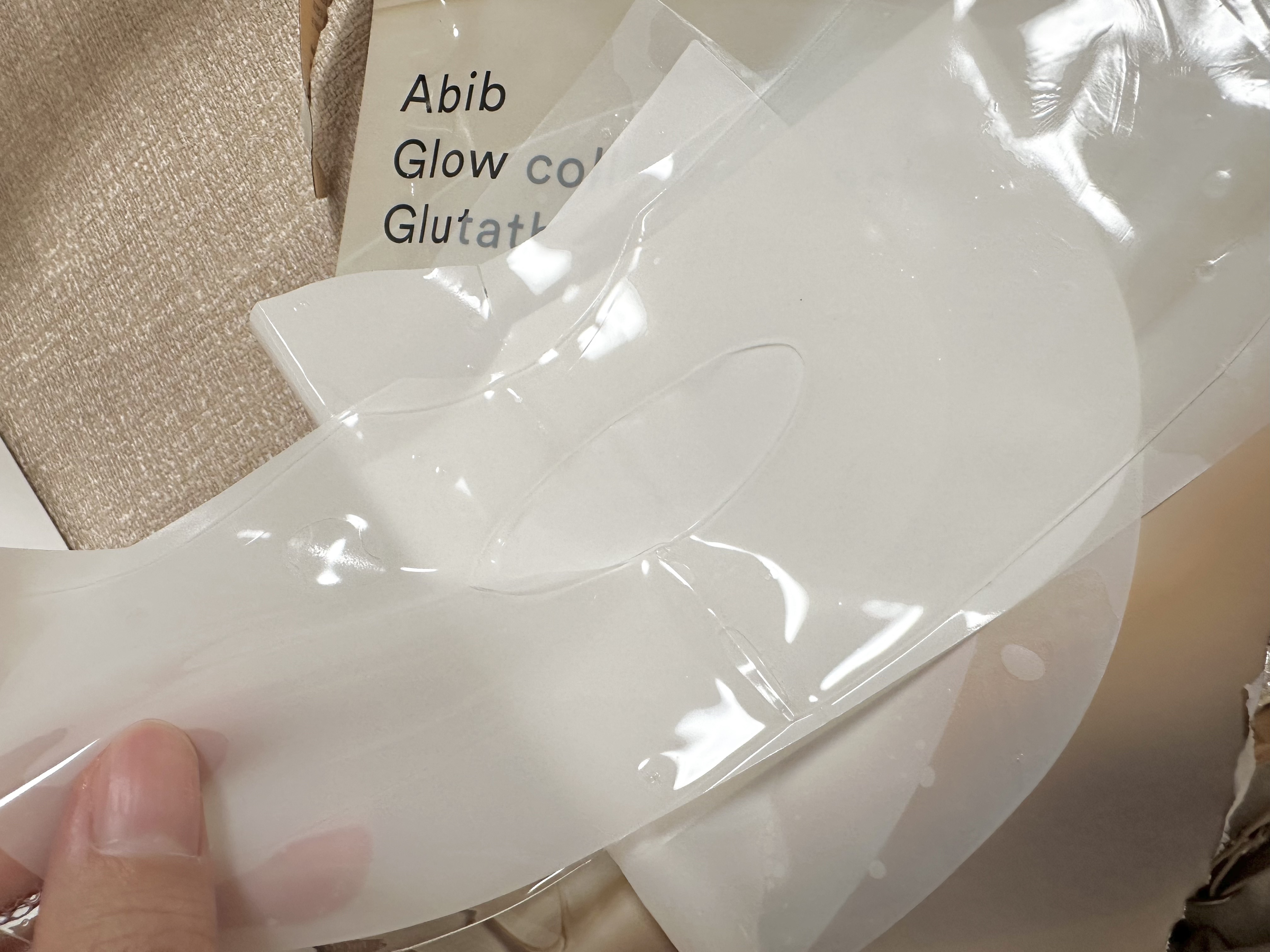 グルタチオンフィルムコラーゲンマスク/Abib /シートマスク・パックを使ったクチコミ（3枚目）