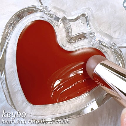 ハートキーリング リップ&チーク/keybo/口紅を使ったクチコミ(3枚目)