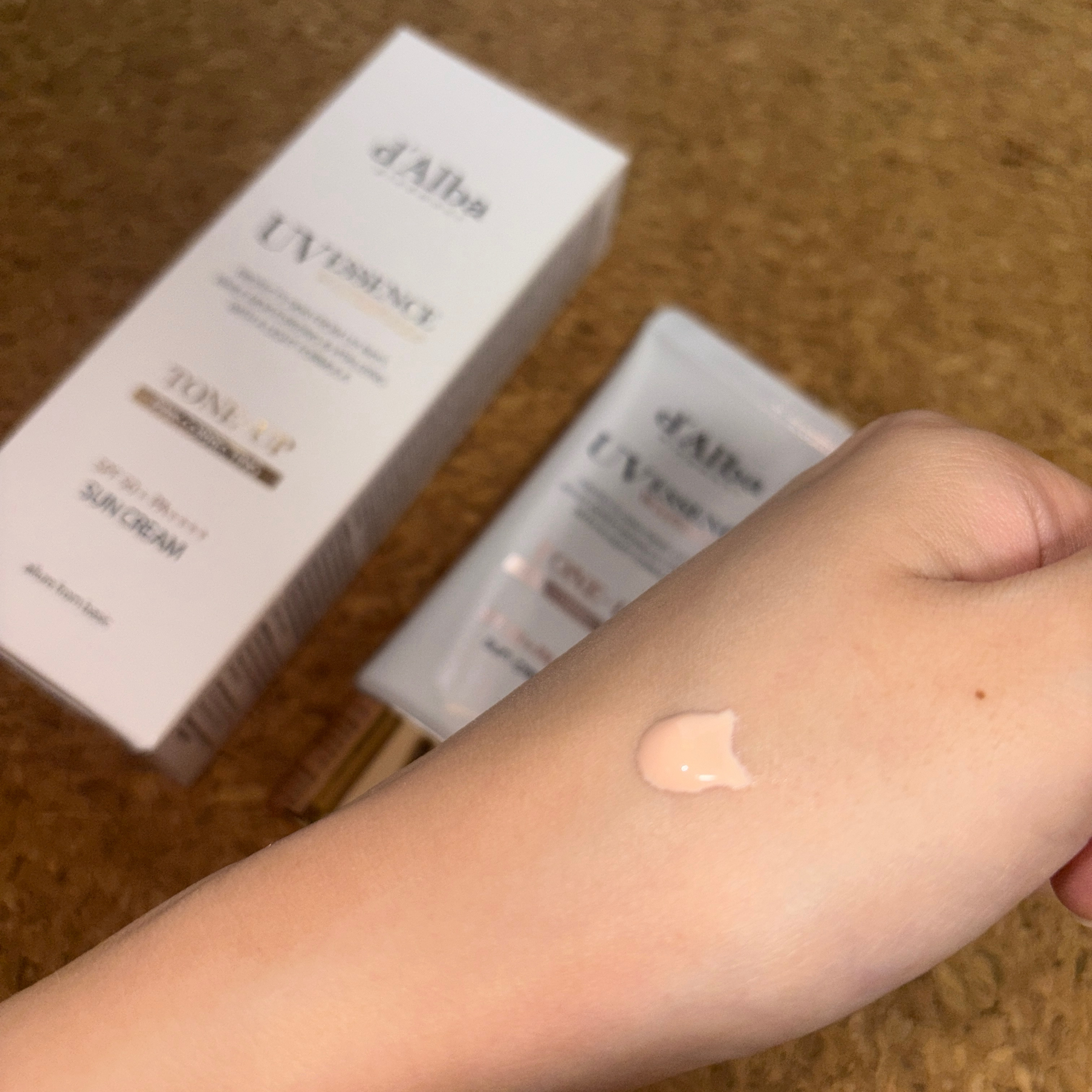 ウォータフルトーンアップサンクリーム/ダルバ/日焼け止めクリームを使ったクチコミ（2枚目）