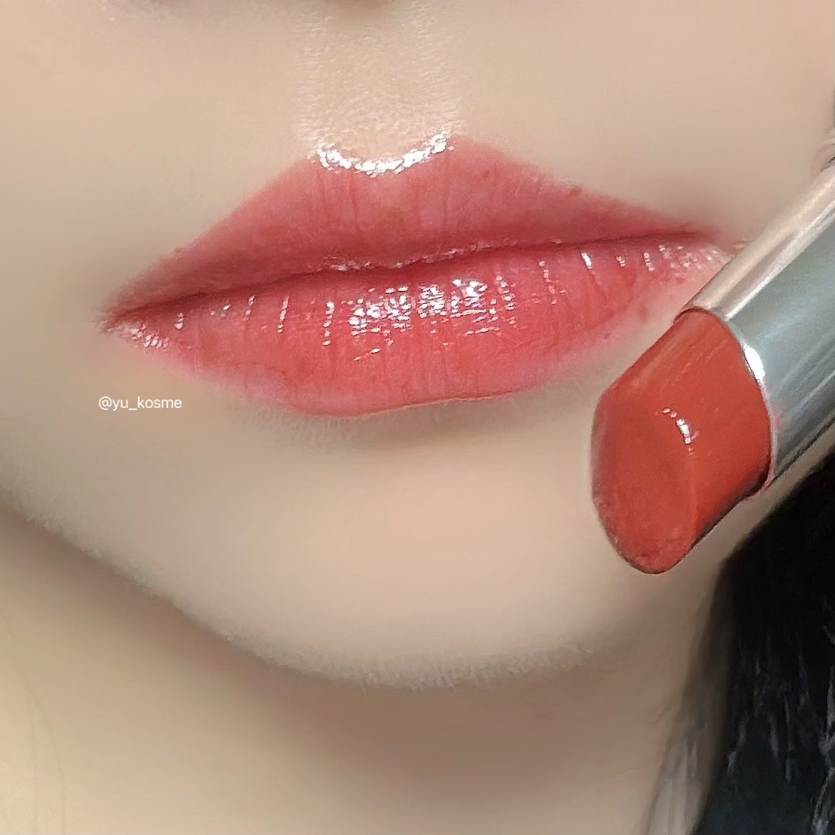 ボンディンググロウリップスティック/Laka/口紅を使ったクチコミ(3枚目)