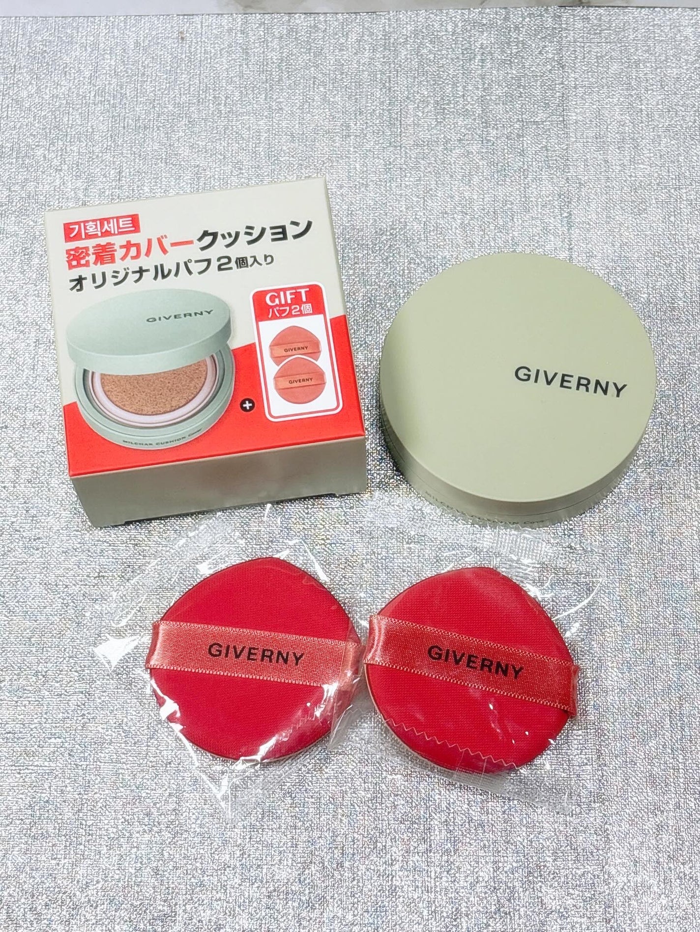 ジヴェルニー 密着カバークッション/GIVERNY/クッションファンデーションを使ったクチコミ(8枚目)