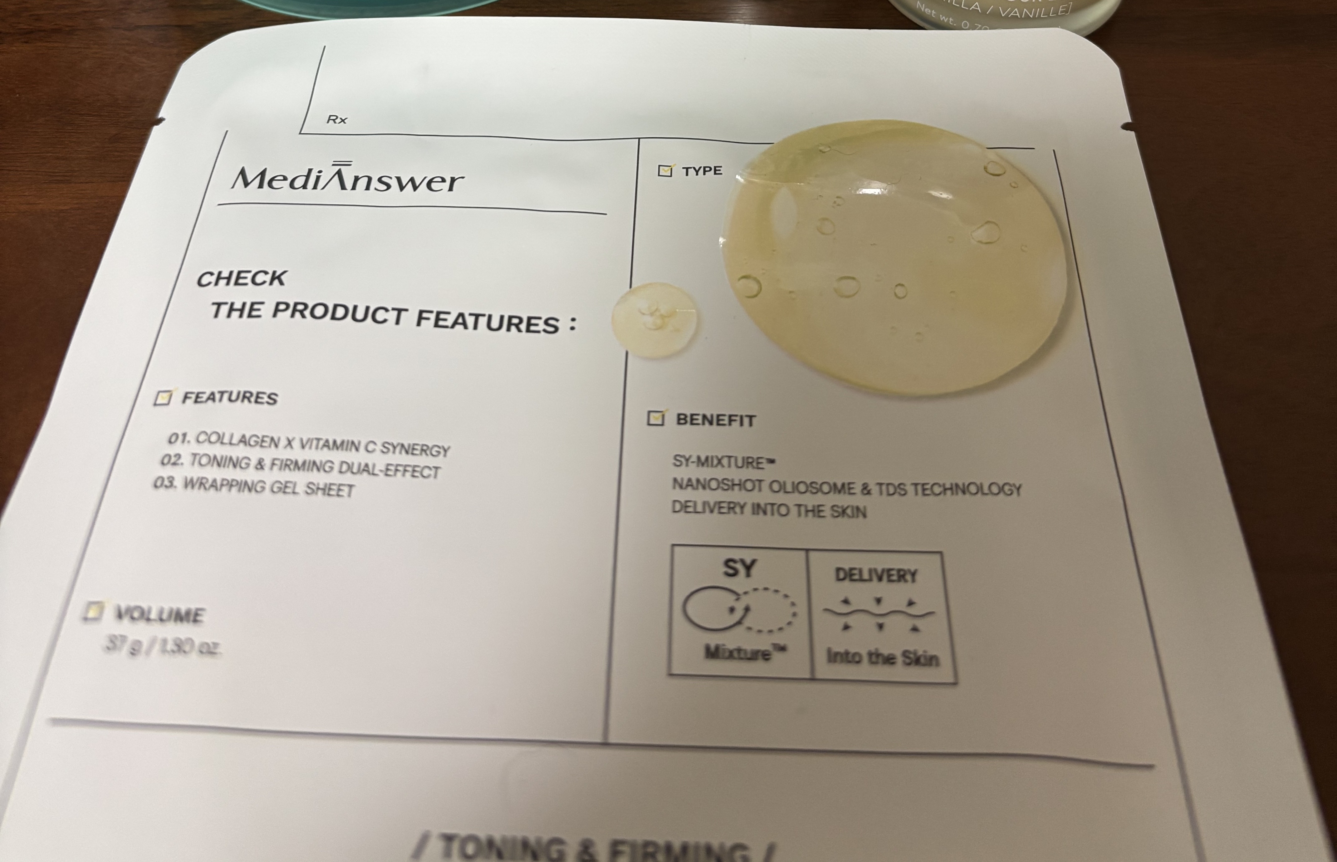 メディアンサー ビタコラーゲンマスク/ABOUT ME/シートマスク・パックを使ったクチコミ（1枚目）