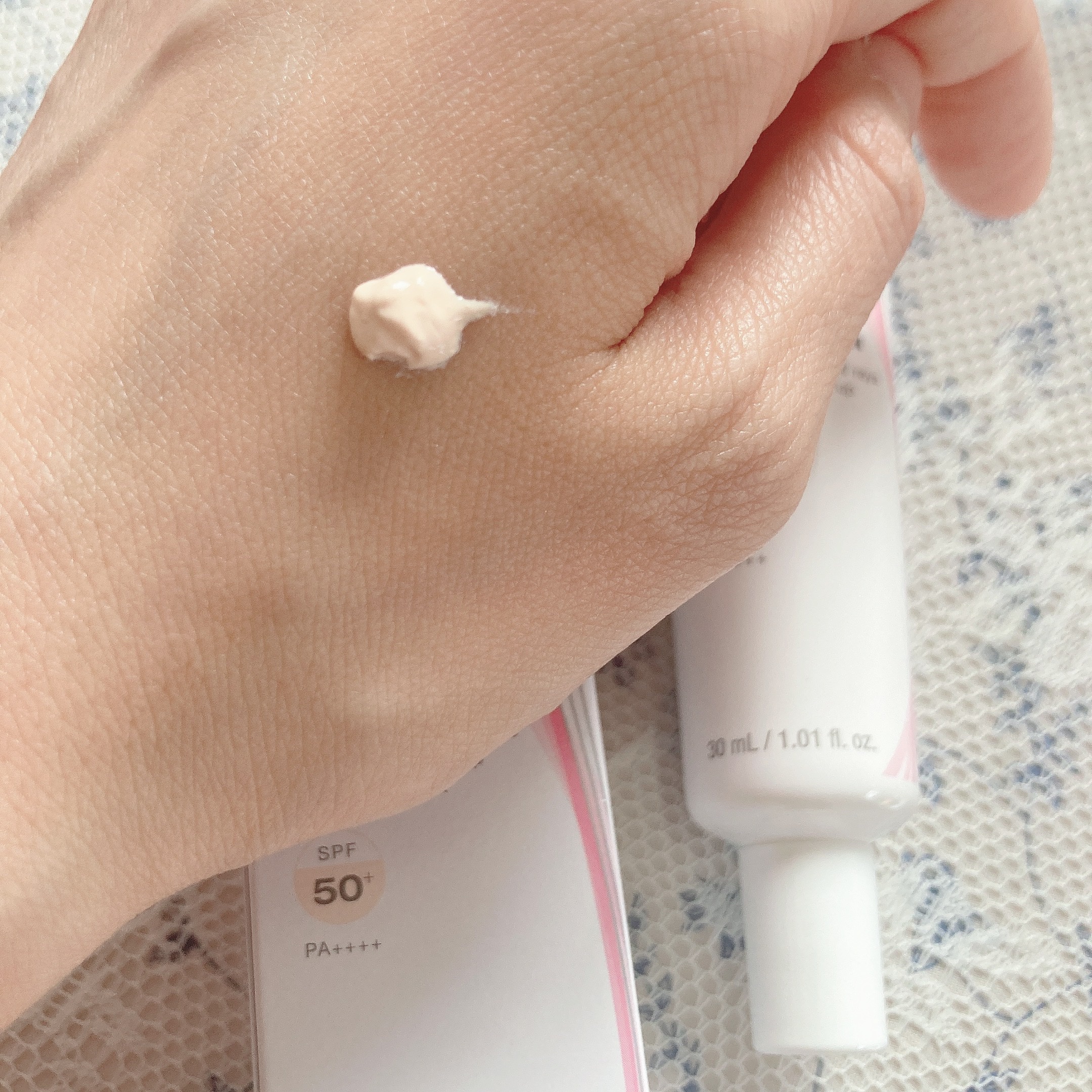 アドバンスドリペア　ＡＩトーンアップ　ベージュ/PHYSIOGEL/日焼け止めクリームを使ったクチコミ（2枚目）