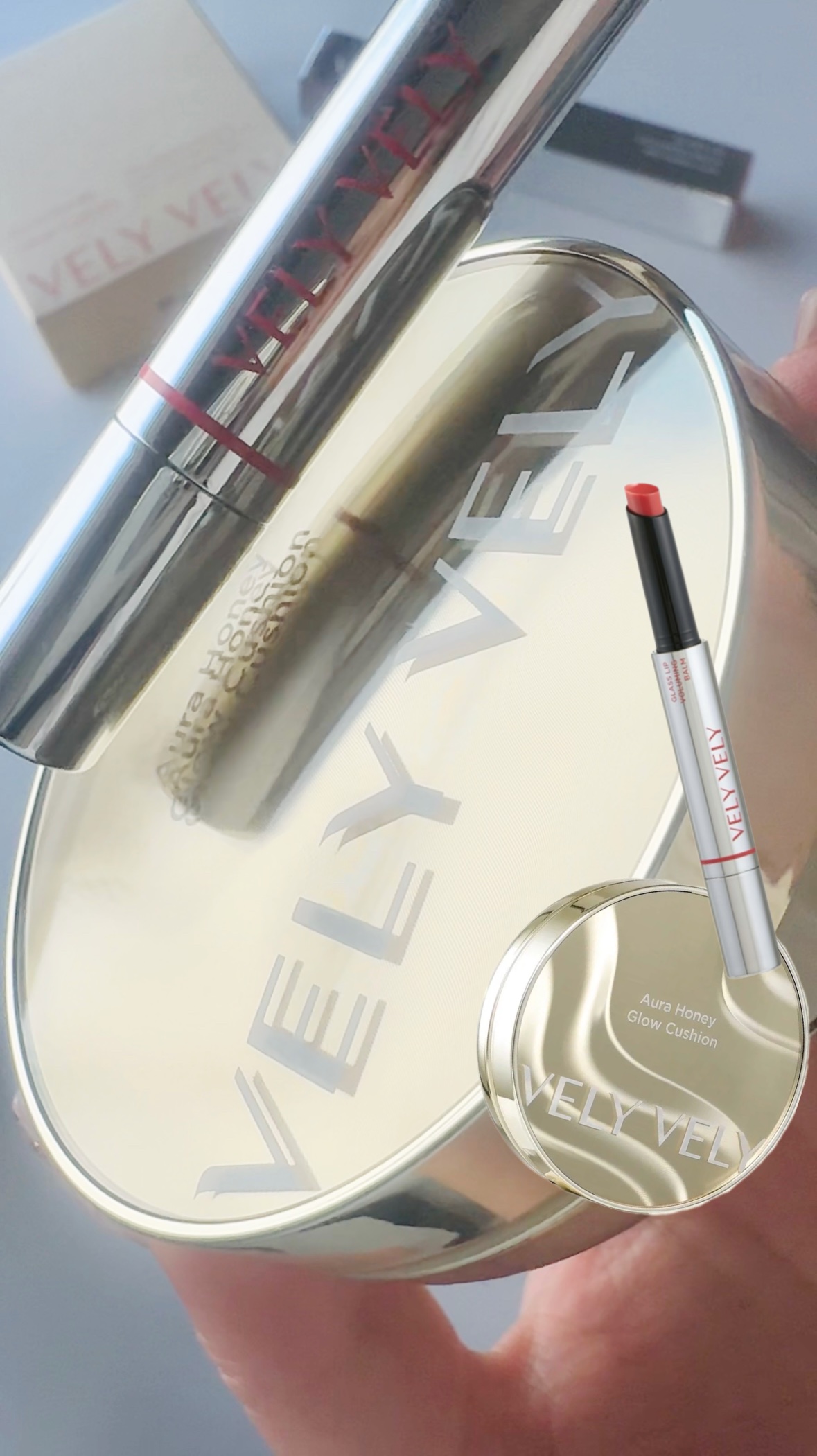 グラスリップボリューミングバーム/VELY VELY/リップバームを使ったクチコミ（1枚目）