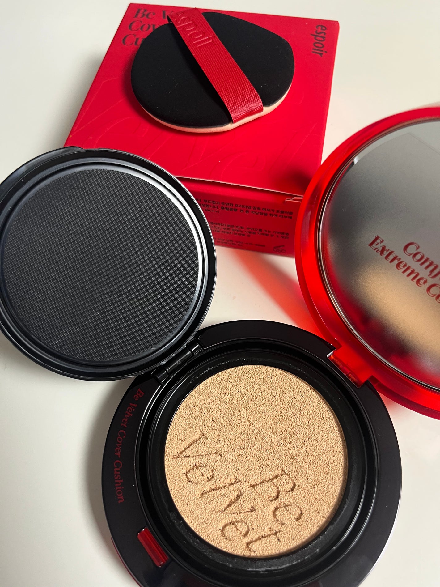 ビーベルベットカバークッション/espoir/クッションファンデーションを使ったクチコミ(1枚目)