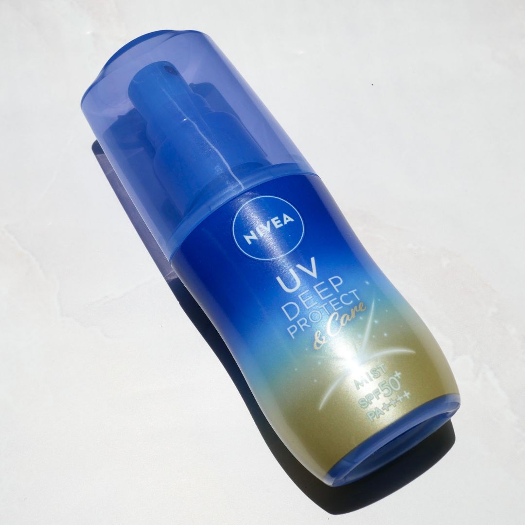 #PR #ニベアUV

ニベアUV ディーププロテクト＆ケア ミルクミストは、スプレー感覚で使えるミルクタイプの日やけ止めミスト。振って使う2層式で、しっかりシェイクしてから肌に吹きかけると、ふんわり細かいミストが広がって心地よい使い心地で