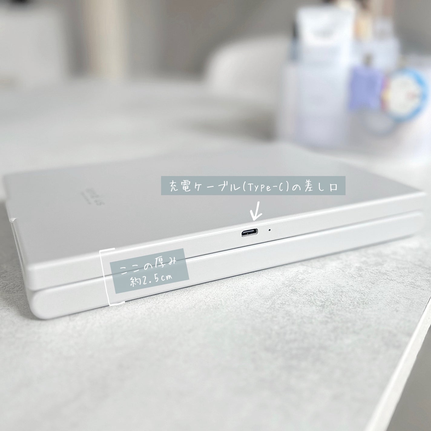 立ち上がるLEDミラー/3COINS/その他を使ったクチコミ(6枚目)