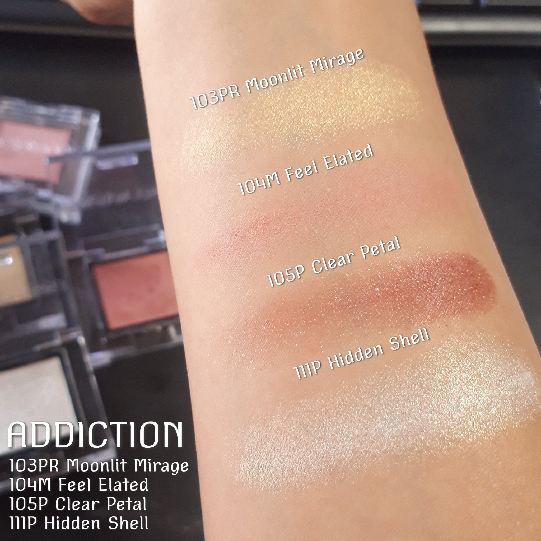 アディクション ザ アイシャドウ パール/ADDICTION/単色アイシャドウを使ったクチコミ（2枚目）