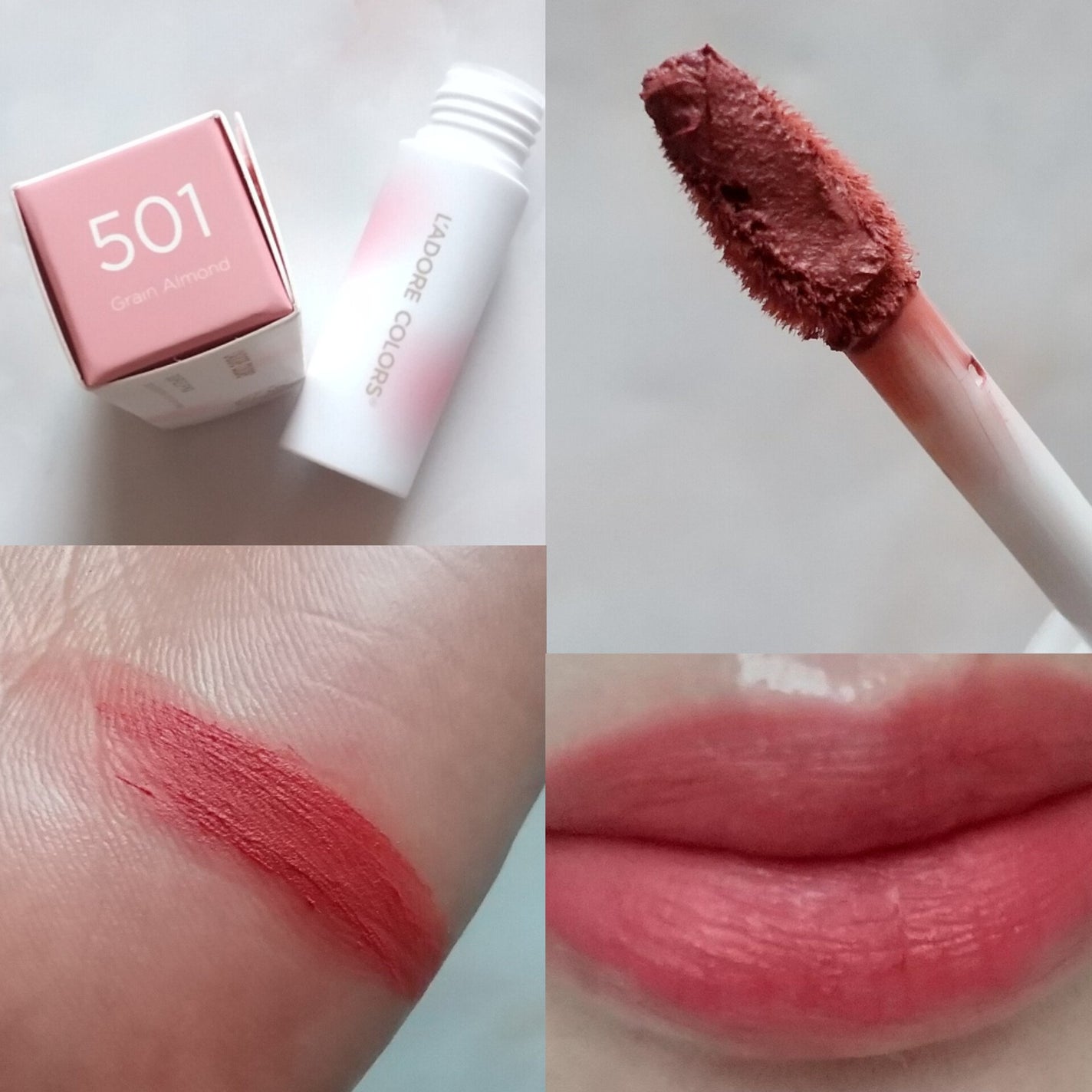 スフレマットリップ/L'adore Colors/口紅を使ったクチコミ(3枚目)