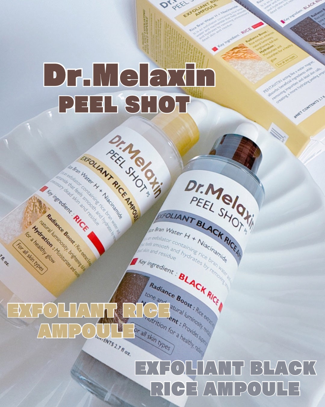 白米ピールショットゴマージュアンプル/Dr.Melaxin/美容液を使ったクチコミ(1枚目)
