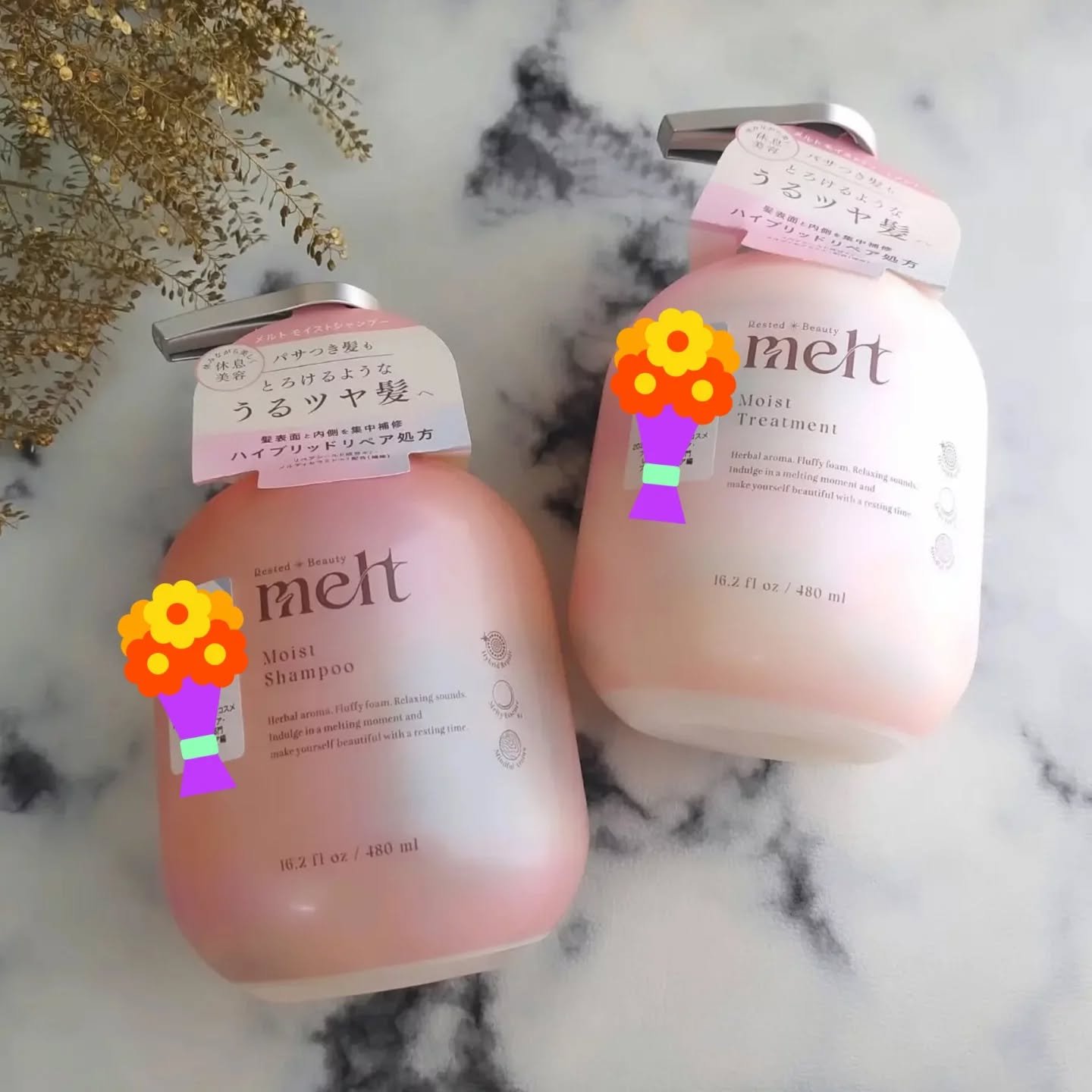 メルト モイストシャンプー／トリートメント/melt/市販シャンプーを使ったクチコミ（2枚目）