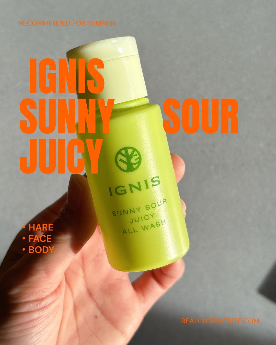 サニーサワー オールウォッシュ/IGNIS/ボディソープを使ったクチコミ(1枚目)