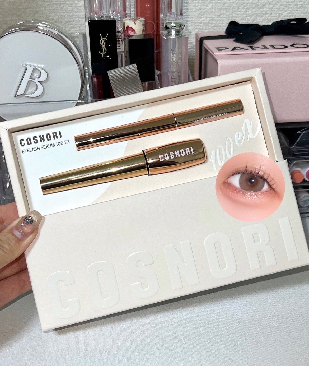 アイラッシュセラム100EX/COSNORI/まつげ美容液を使ったクチコミ(1枚目)