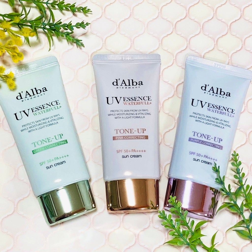 ダルバ ウォータフル トーンアップ サンクリーム(パープル)/ダルバ/日焼け止めクリームを使ったクチコミ(1枚目)