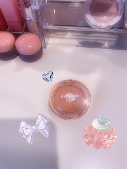 ピュア ブラッシュド サンシャイン チーク 01 CALM PINK(おうち時間)/PERIPERA/パウダーチークの画像