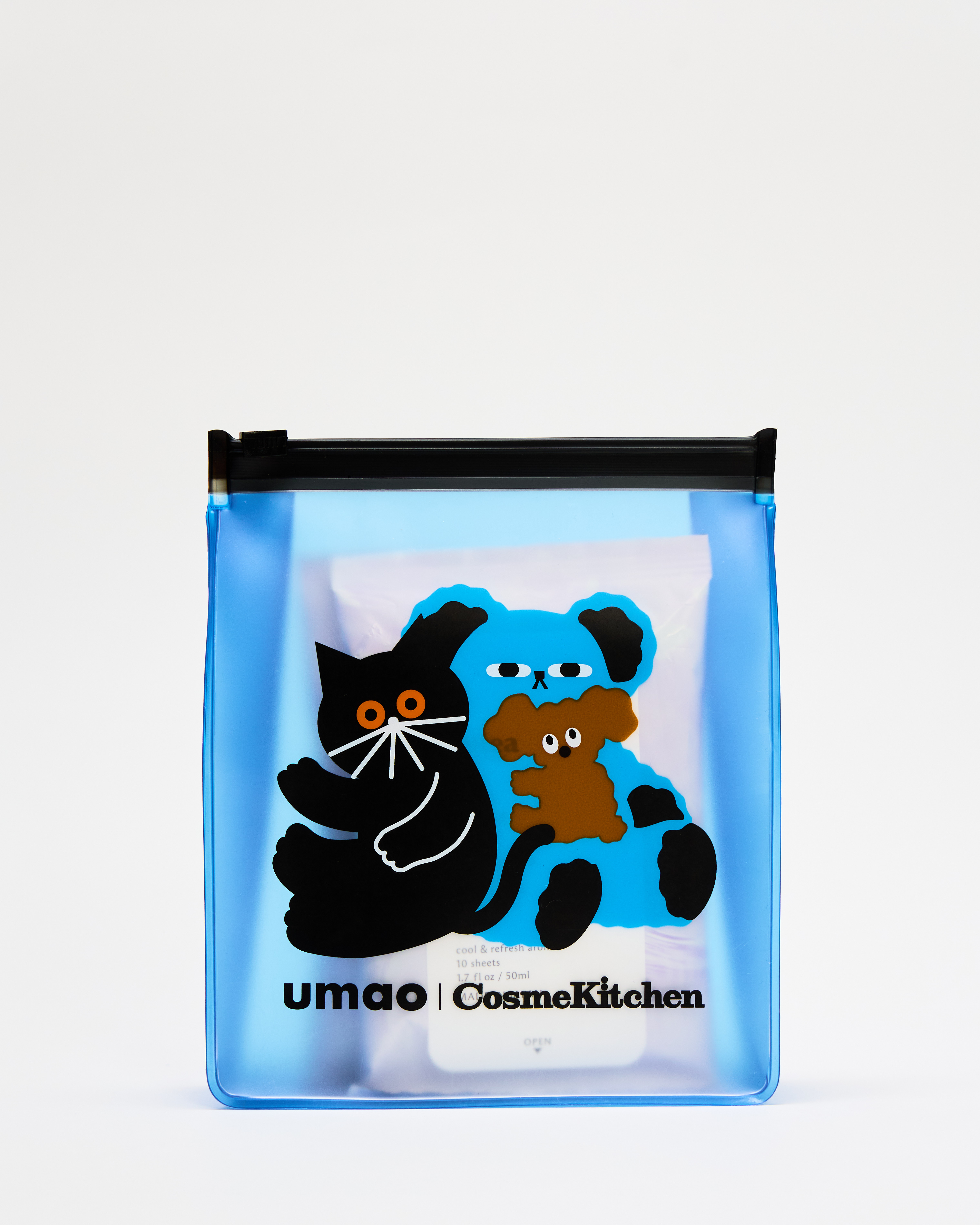 ミティア オーガニック 〈umao〉アクアセラムシート2P ポーチ入り　［ LIGHT BLUE／BLUE ］