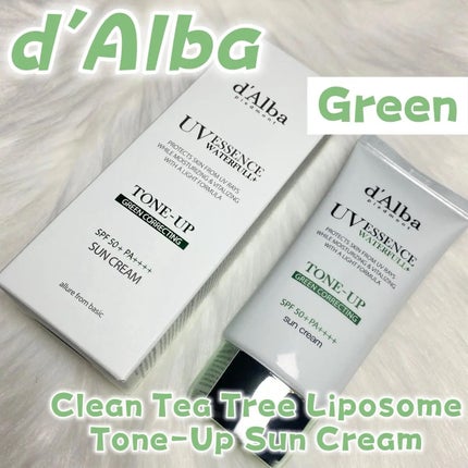 クリーンティーツリーリポソームトーンアップサンクリーム(グリーン)/ダルバ/日焼け止めクリームを使ったクチコミ(1枚目)